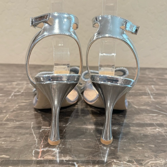 NEW Nalebe Dimante Metallic Cinderella Pumps - Picture 10 of 14